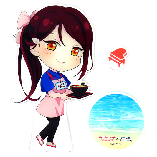 Riko Sakurauchi Tera Acrylic Stand Riko-chan Ver. Love Live! Sunshine!! x Awashima Marine Park [USED]