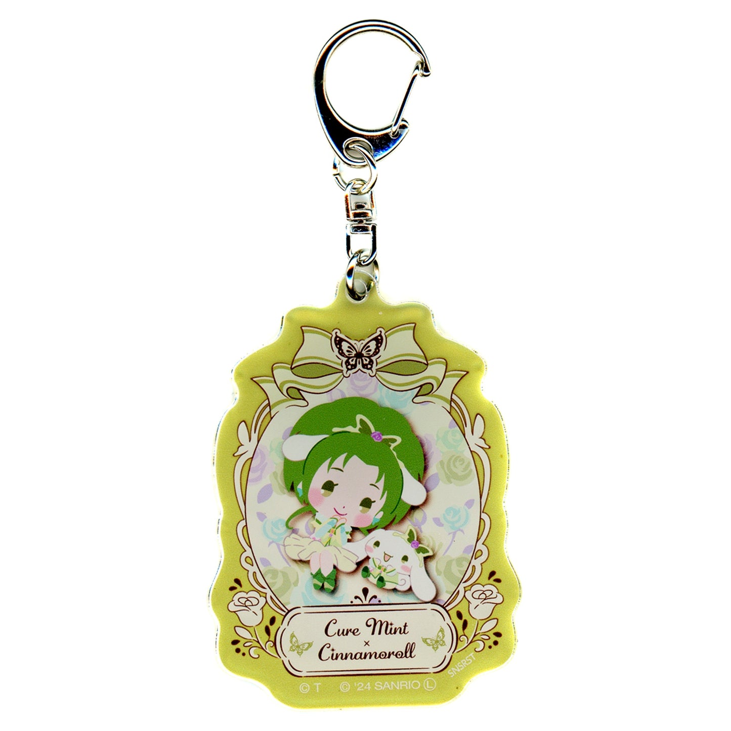 Cure Mint x Cinnamoroll Top Ribbon Yes! PreCure 5 GoGo! x Sanrio Characters Acrylic Keychain Collection [USED]