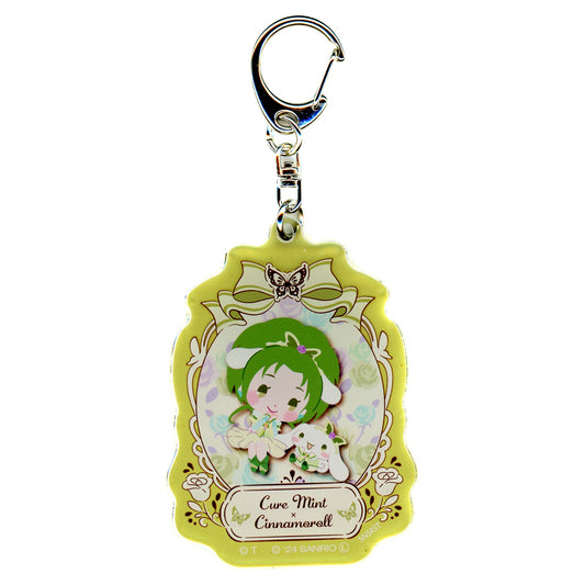 Cure Mint x Cinnamoroll Top Ribbon Yes! PreCure 5 GoGo! x Sanrio Characters Acrylic Keychain Collection [USED]