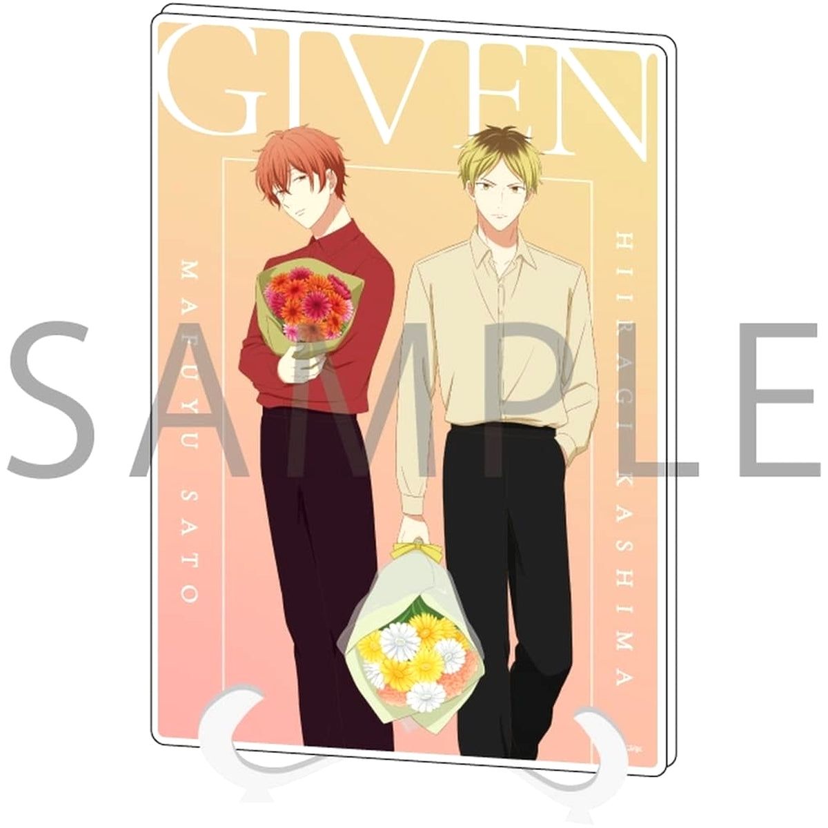 Given Movie 2: Hiiragi Mix Hiiragi Kashima Mafuyu Sato Color Shirt Ver. Newly Drawn Illustration Acrylic Art Board A5 Size Acrylic Stands [USED]