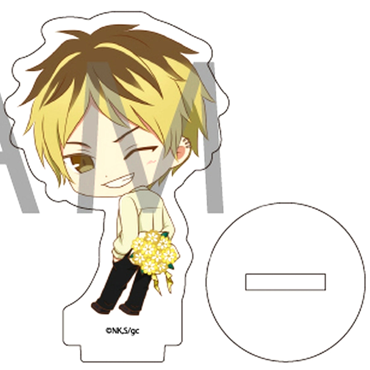Hiiragi Kashima 01. Color Shirt Ver. Acrylic Petit Stand Mini Character Illustration Given the Movie: Hiiragi Mix [USED]