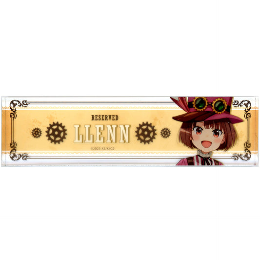 Llen Reserved Seat Style Desk Plate Sword Art Online Alternative Gun Gale Online II x Chugai Grace Cafe [USED]