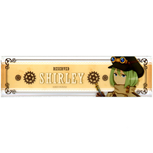 Shirley Reserved Seat Style Desk Plate Sword Art Online Alternative Gun Gale Online II x Chugai Grace Cafe [USED]