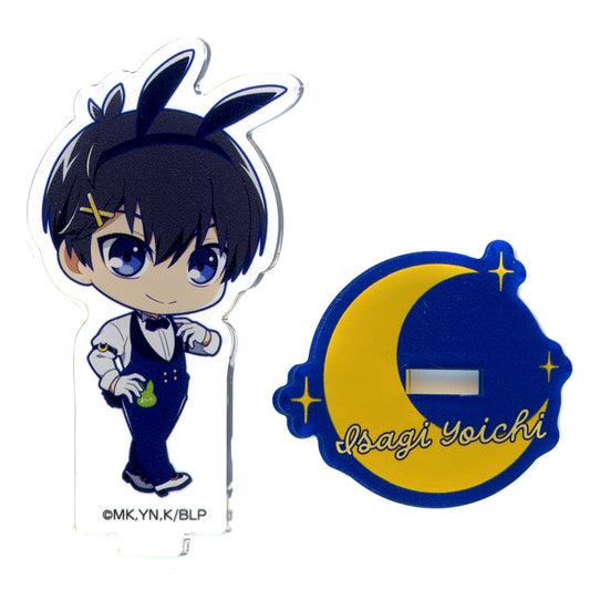 Yoichi Isagi Chibi Character Acrylic Stand Blue Lock x mixx garden 2024 Moonlight Restaurant [USED]