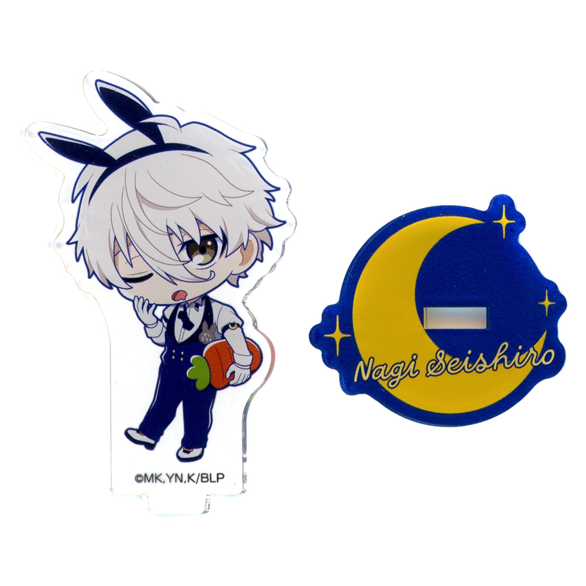 Seishiro Nagi Chibi Character Acrylic Stand Blue Lock x mixx garden 2024 Moonlight Restaurant [USED]