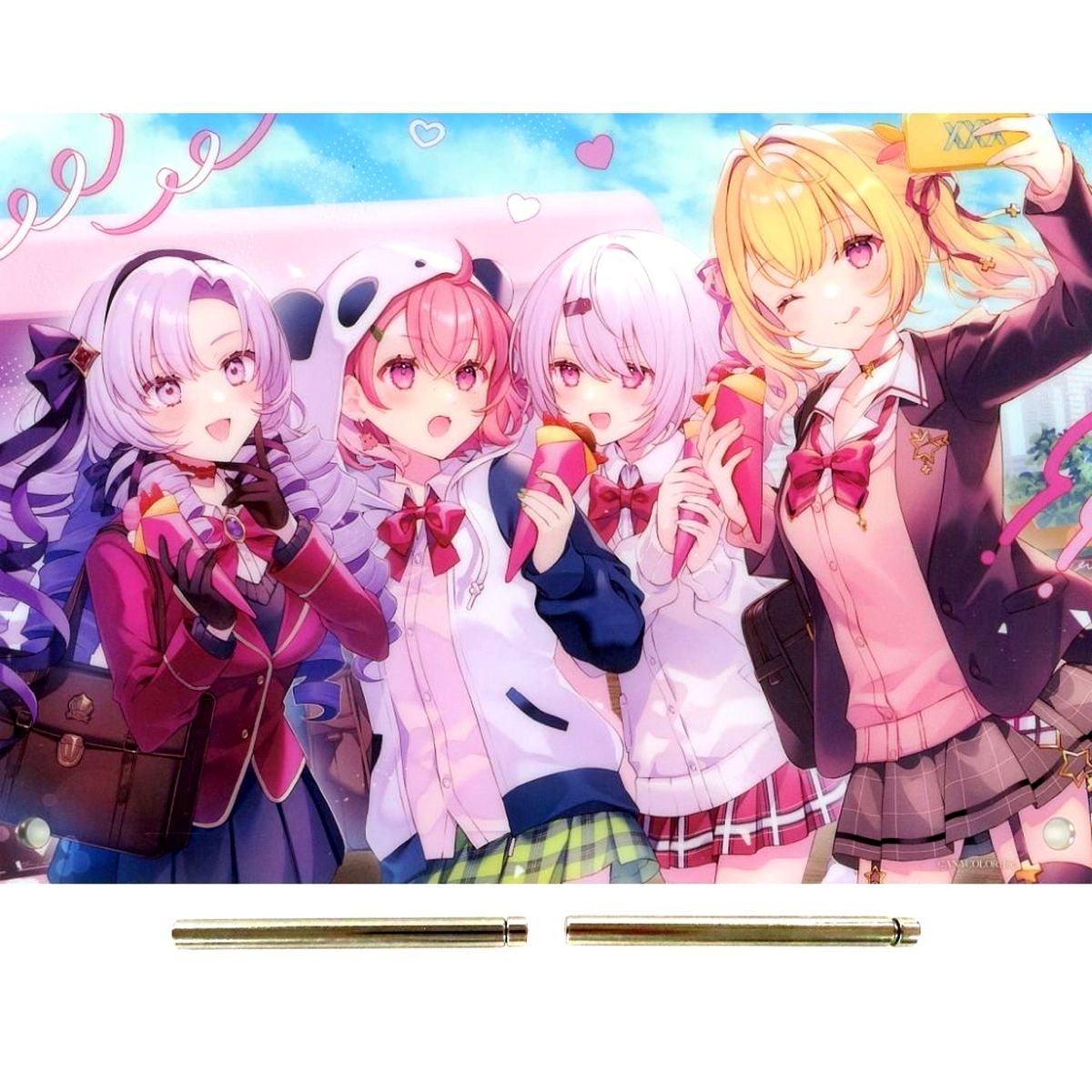 Sakuyui & Hoshikawa Sara & Hyakumantenbara Salome Virtual YouTuber Nijisanji Acrylic Item Nijisanji Next to You NIJISANJI Official Store 4th Anniversary [USED]