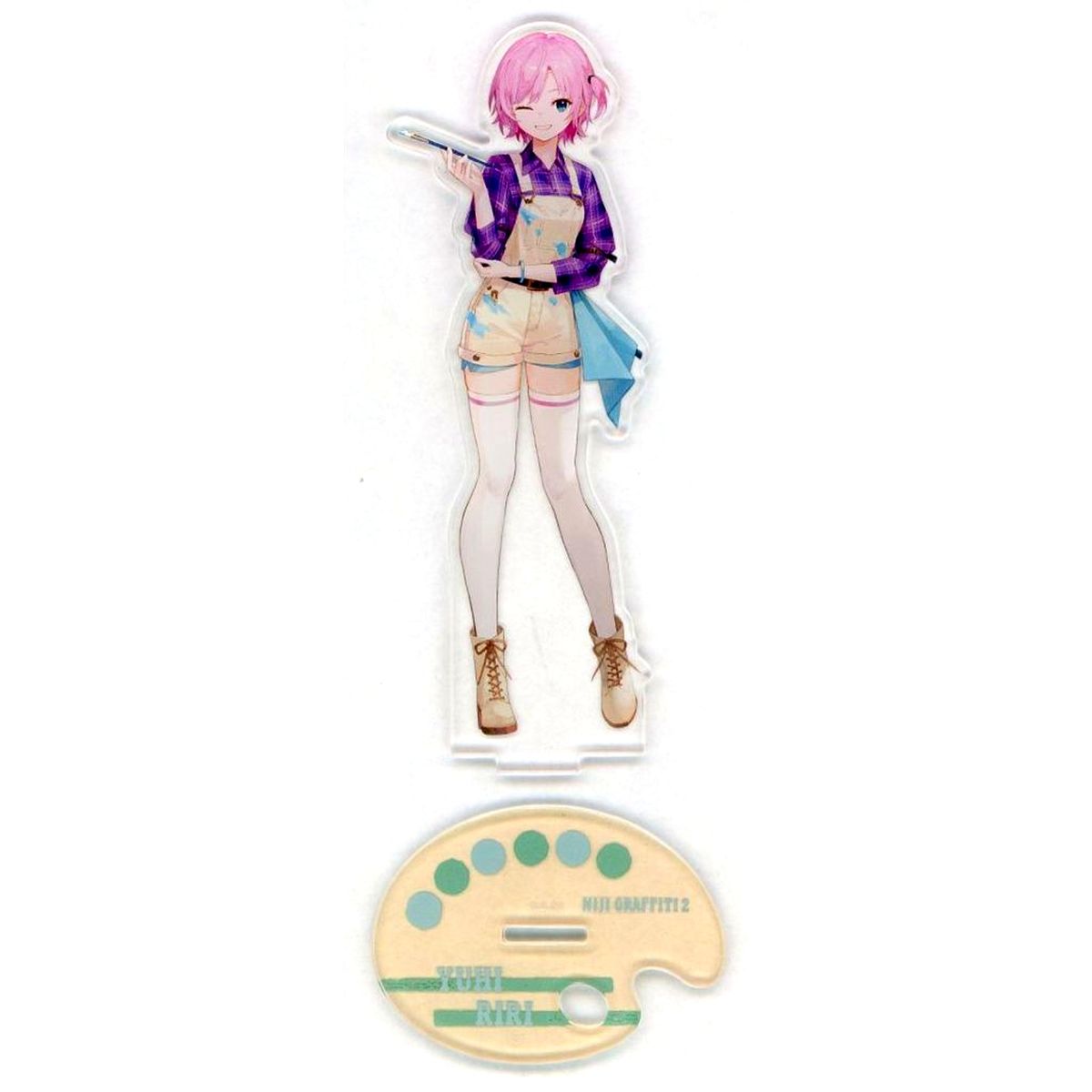 Yuhi Riri Acrylic Stand Virtual YouTuber Nijisanji NIJI GRAFFITI 2 Goods [USED]