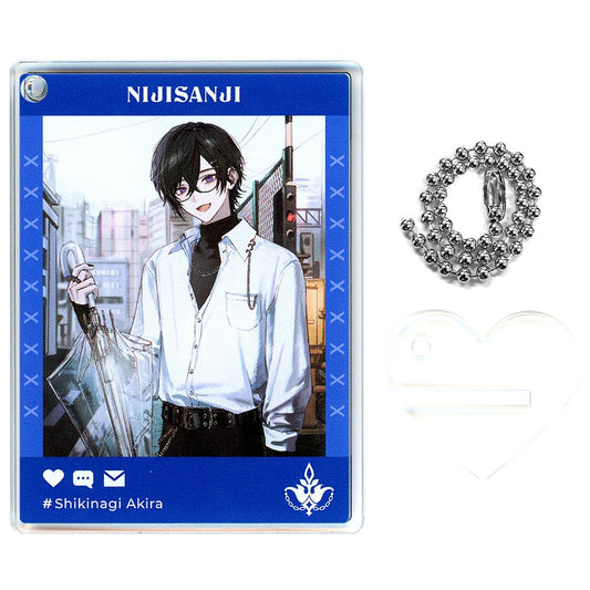 Shikinagi Akira Two-sided Acrylic Keychain Stand Virtual YouTuber Nijisanji FANCY TOXIC [USED]