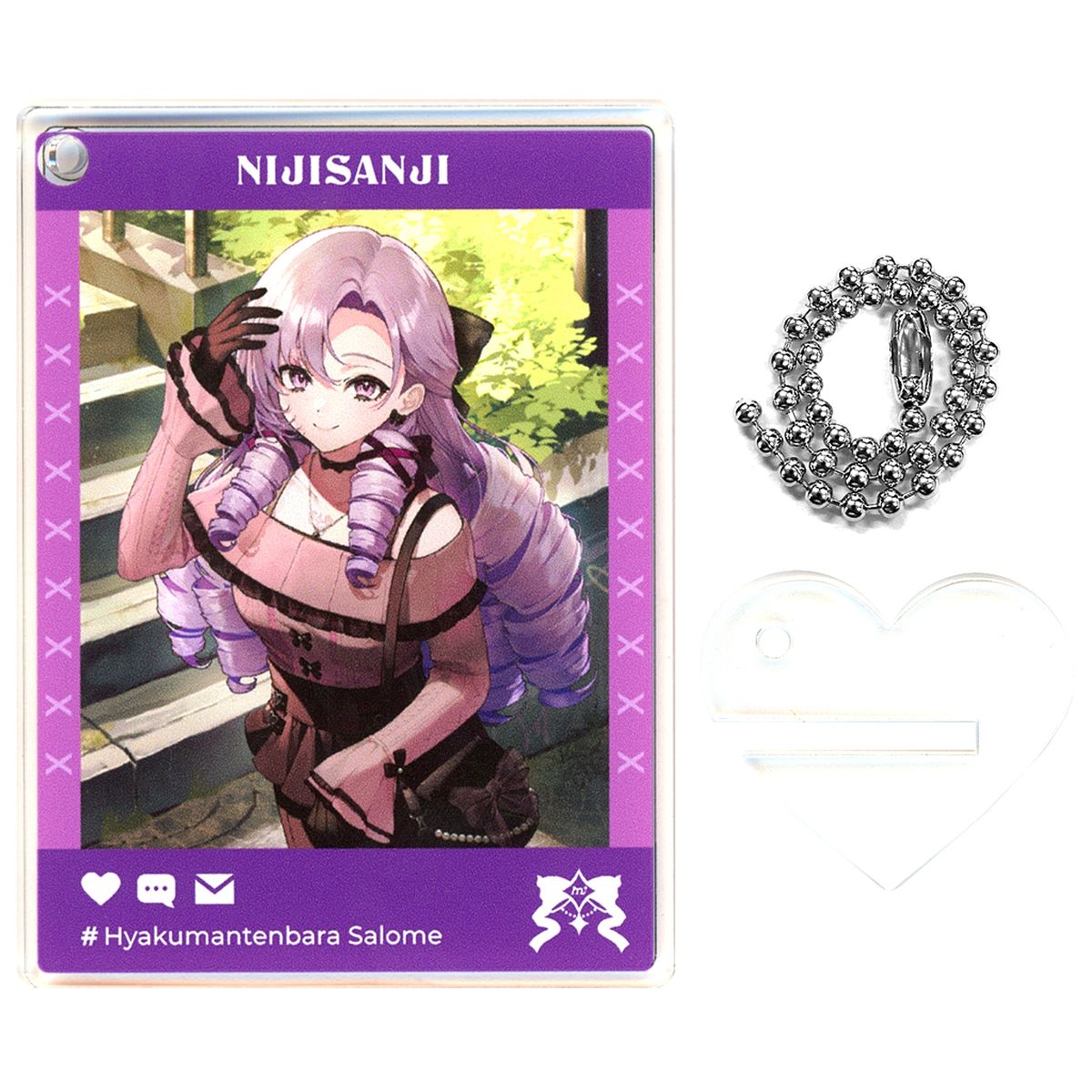 Hyakumantenbara Salome Two-sided Acrylic Keychain Stand Virtual YouTuber Nijisanji FANCY TOXIC [USED]