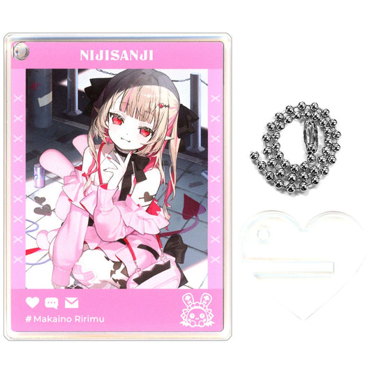 Makaino Ririmu Two-sided Acrylic Keychain Stand Virtual YouTuber Nijisanji FANCY TOXIC [USED]