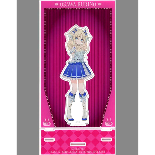 Rurino Osawa Acrylic Stand with Background Love Live! Hasunosora Girls' High School Idol Club POP UP STORE in Tokyo Character Street [USED]