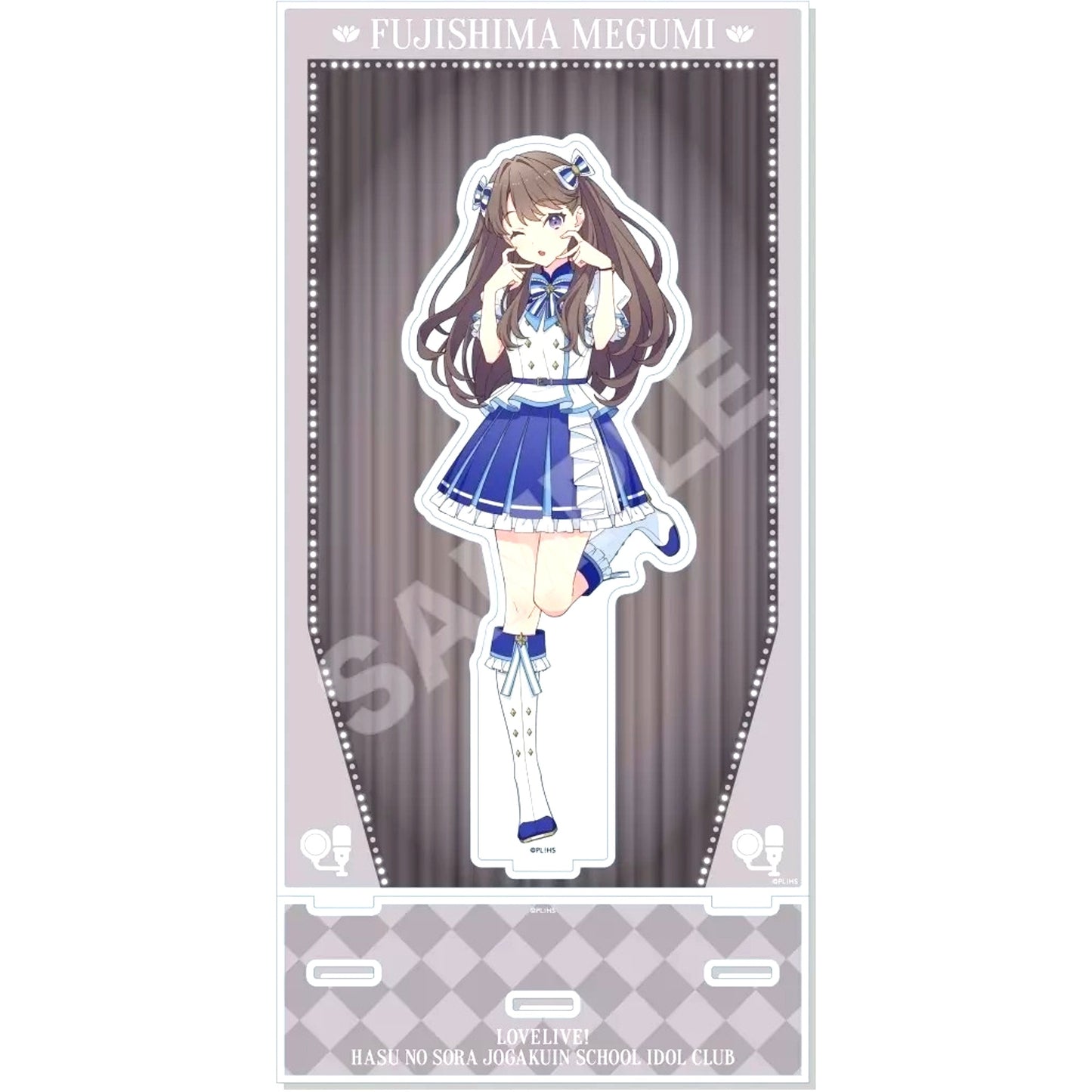 Megumi Fujishima Love Live! Hasunosora Girls' High School Idol Club Acrylic Stand with Background POP UP STORE in Tokyo Character Street [USED]
