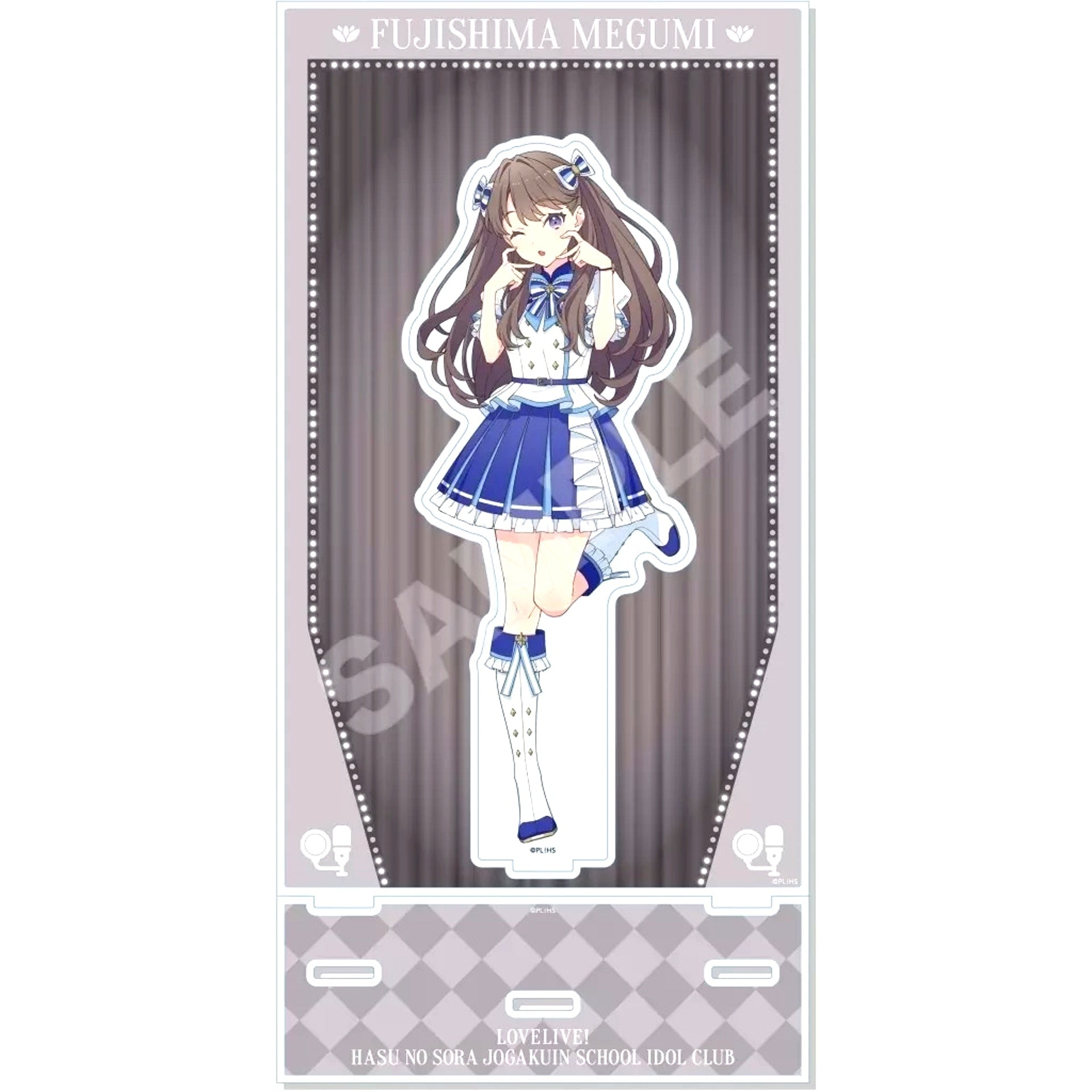 Megumi Fujishima Love Live! Hasunosora Girls' High School Idol Club Acrylic Stand with Background POP UP STORE in Tokyo Character Street [USED]