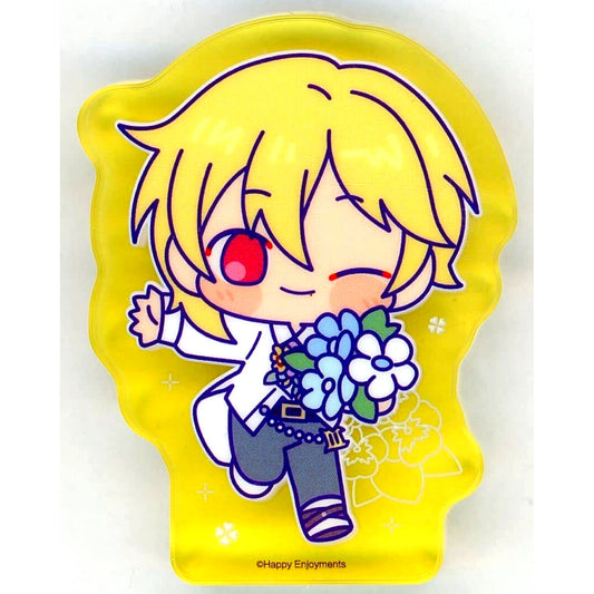 Nazuna Nito Ensemble Stars!! China Exclusive Blooming Flowers Soft Whisper Chibi Acrylic Block [USED]