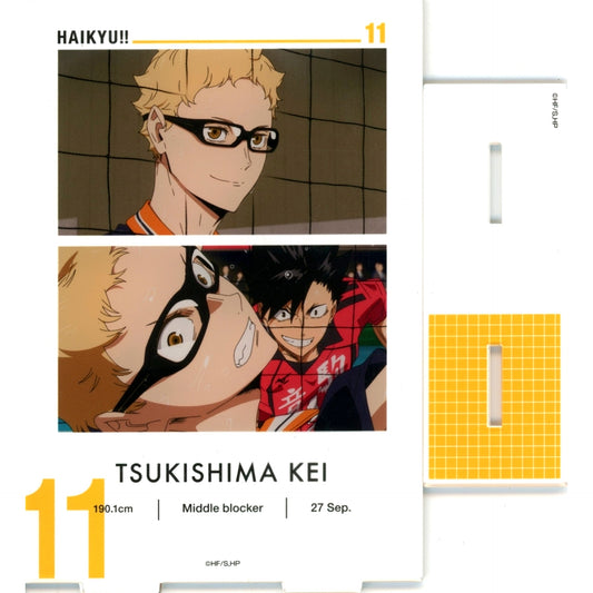 Kei Tsukishima Scene Acrylic Stand Haikyu!! The Dumpster Battle x TOWER RECORDS CAFE [USED]