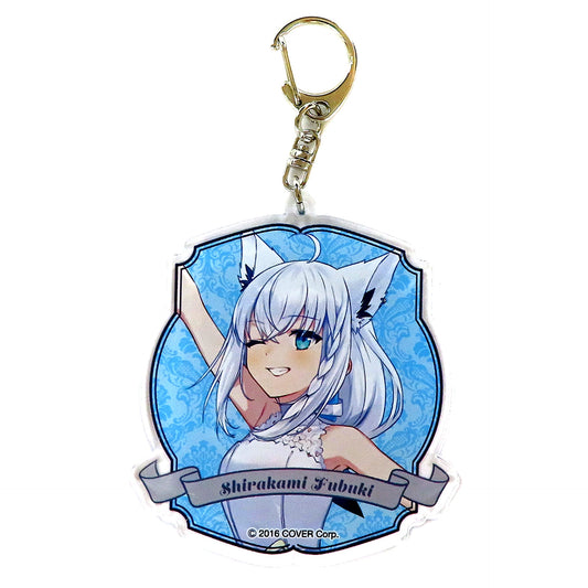 Shirakami Fubuki Hololive Acrylic Keychain [USED]