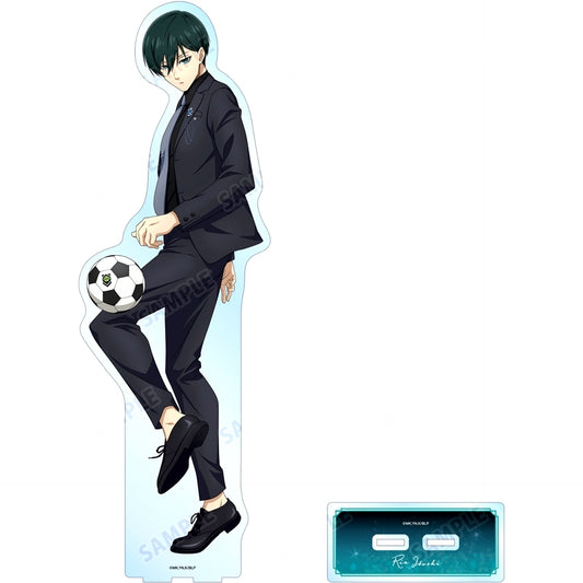 Rin Itoshi Suit Model Ver. Illustration Extra Large Acrylic Stand Blue Lock [USED]