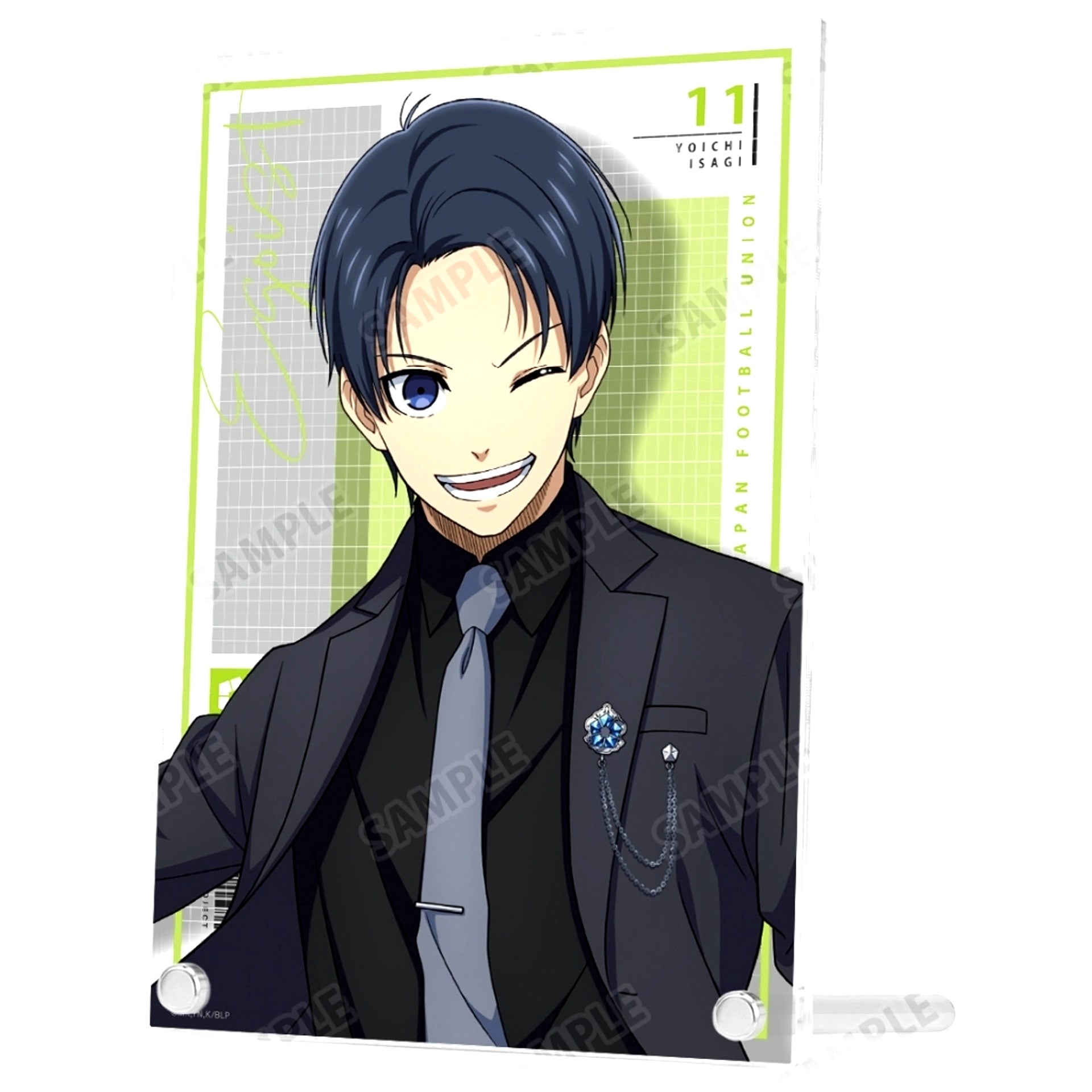 Yoichi Isagi Suit Model Ver. Illustration A5 Acrylic Panel Blue Lock [USED]