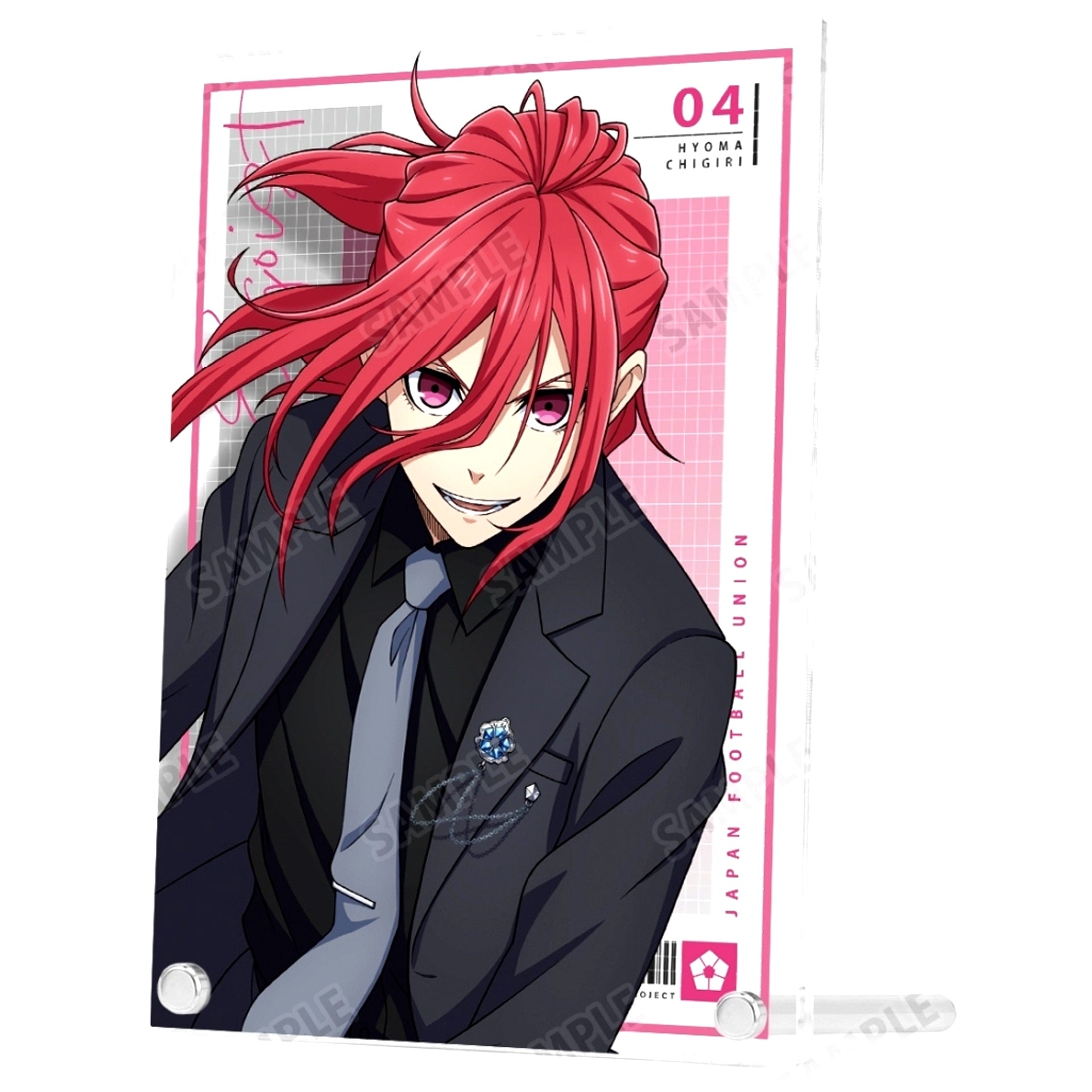 Hyoma Chigiri Suit Model Ver. Illustration A5 Acrylic Panel Blue Lock [USED]