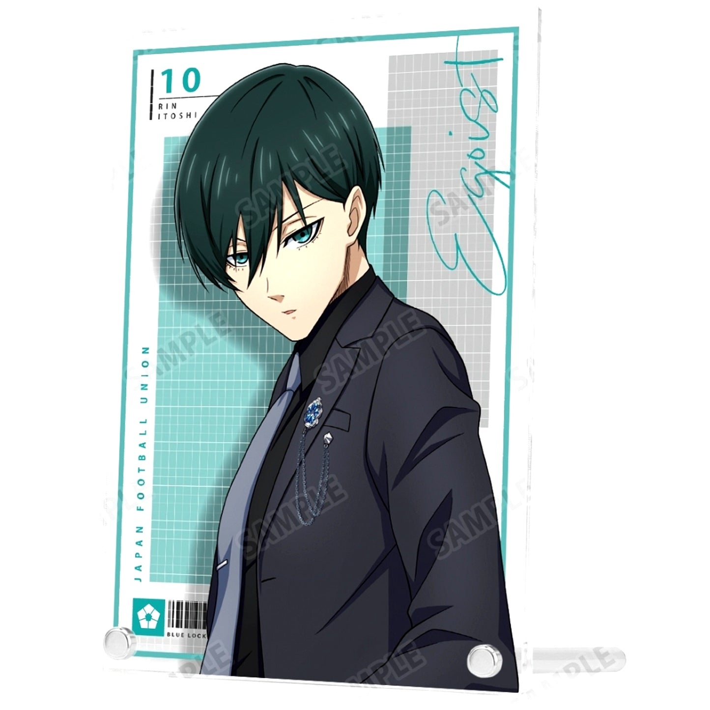 Rin Itoshi Suit Model Ver. Illustration A5 Acrylic Panel Blue Lock [USED]