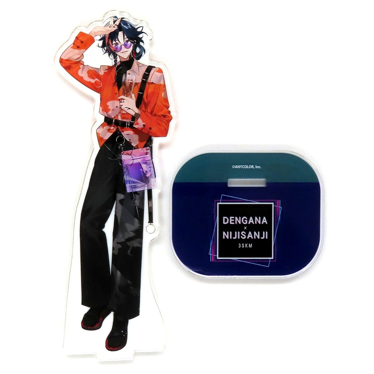 Kaisei Acrylic Stand NIJISANJI 3SKM x Kushikatsu Dengana Virtual YouTuber Nijisanji VTuber [USED]
