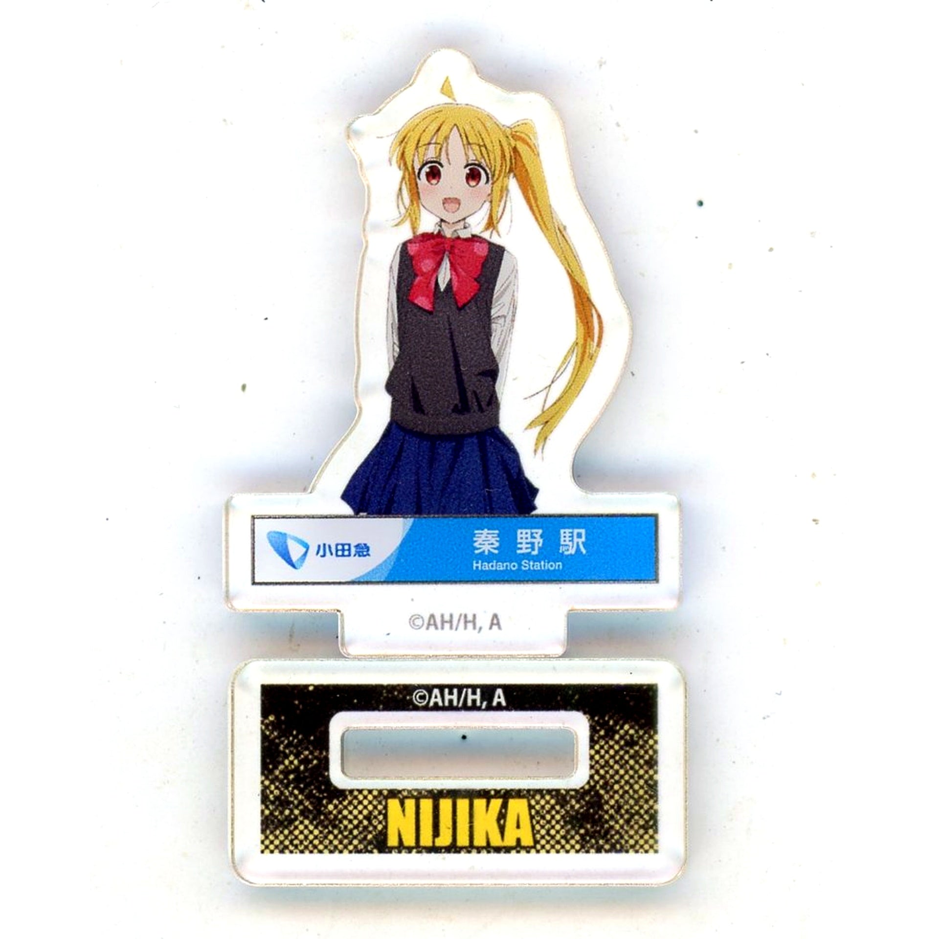 Nijika Ijichi Uniform Upper Body Gacha Acrylic Stand Bocchi the Rock! Compilation Film Hadano Station x Odakyu Electric Railway [USED]
