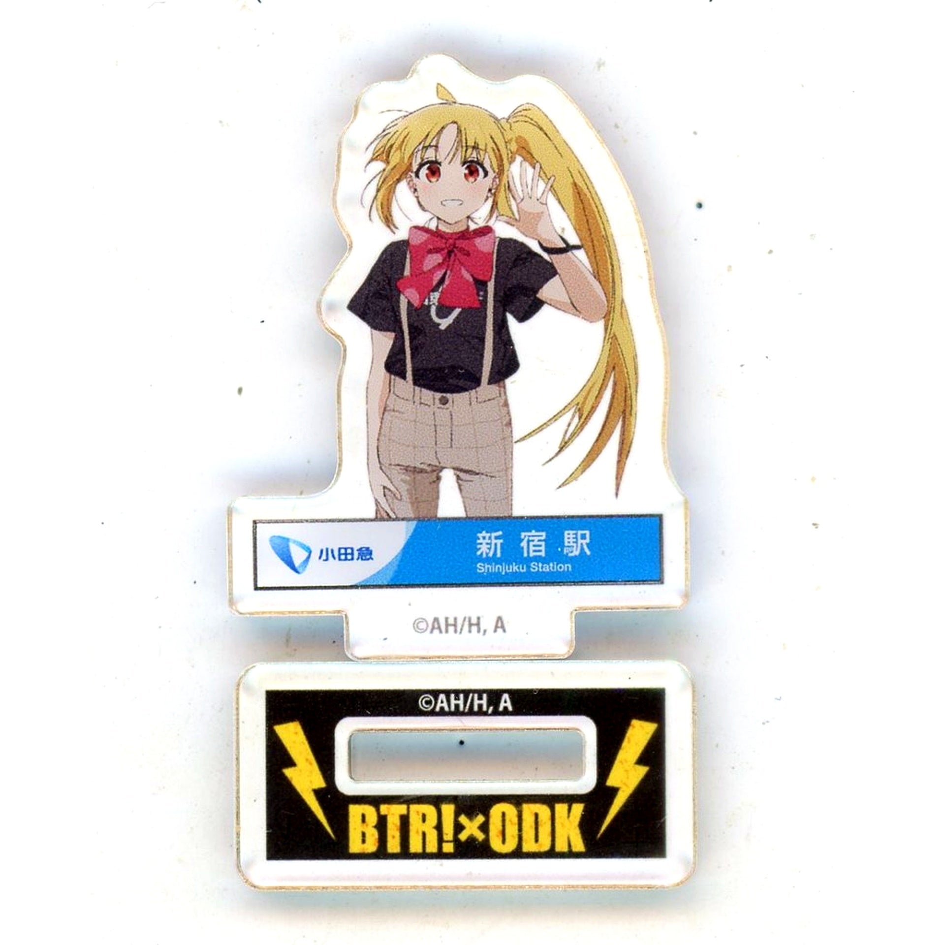 Nijika Ijichi T-shirt Upper Body Gacha Acrylic Stand Bocchi the Rock! Compilation Film Shinjuku Station x Odakyu Electric Railway [USED]