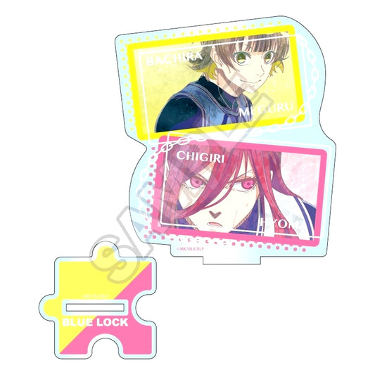 Meguru Bachira and Hyoma Chigiri Acrylic Stand Jewel Flash Vol. 2 Blue Lock [USED]