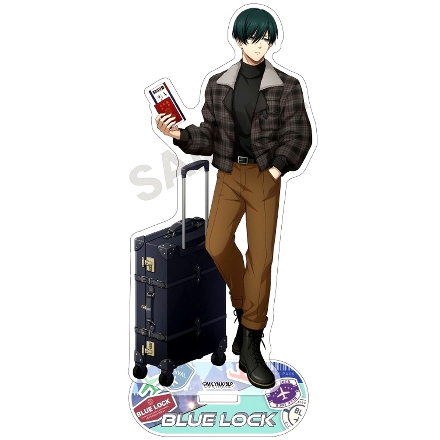 Rin Itoshi Travel Acrylic Stand Blue Lock [USED]