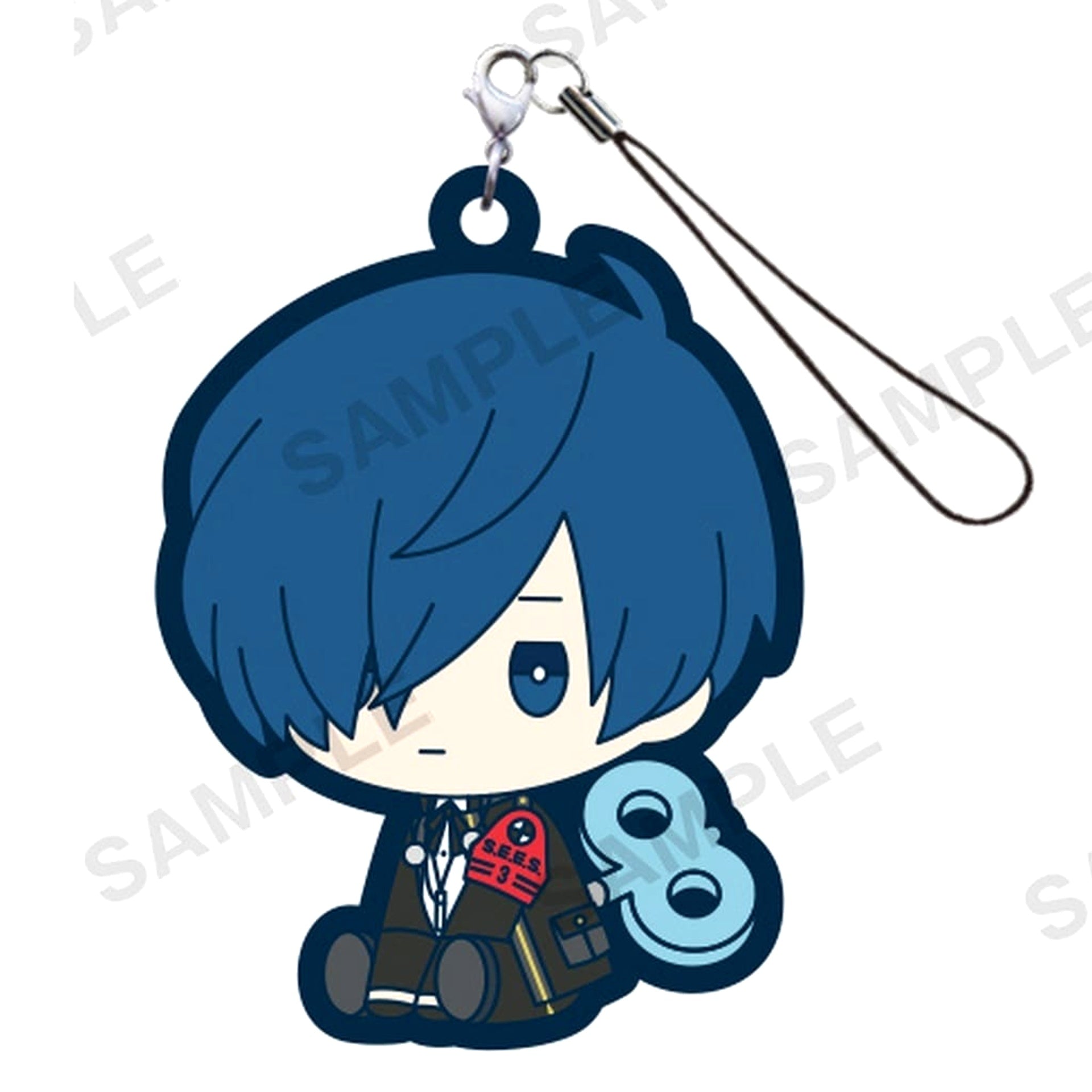 Persona 3 Reload Protagonist Petatto Nejimaki Rubber Strap Keychains [USED]