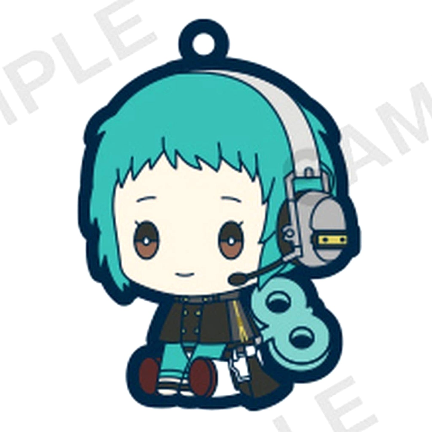 Persona 3 Reload Fuka Yamagishi Petatto Nejimaki Rubber Strap Keychains [USED]