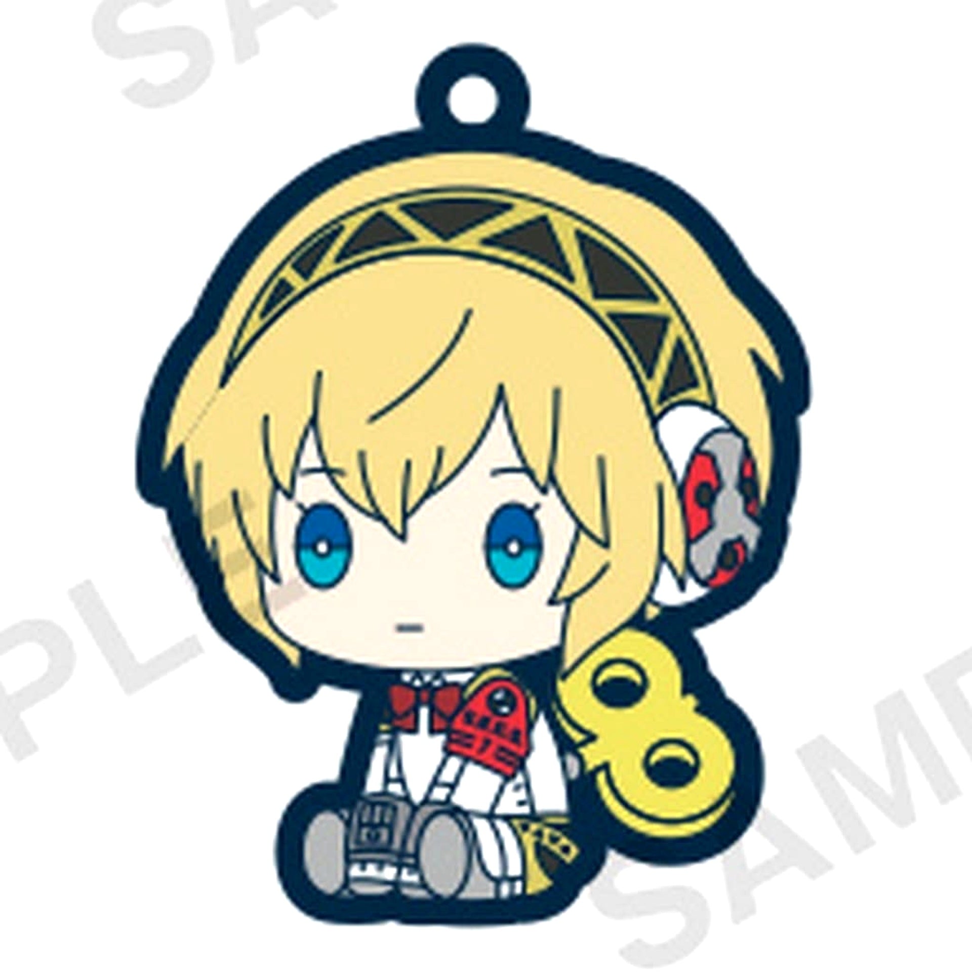 Persona 3 Reload Aigis Petatto Nejimaki Rubber Strap Keychains [USED]