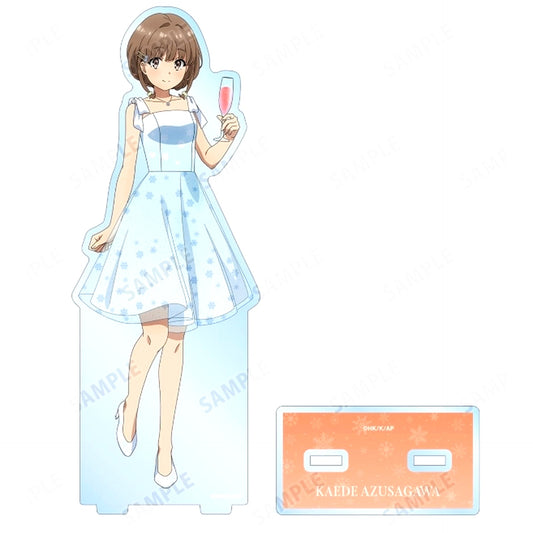 Kaede Azusagawa Illustration Mai Sakurajima Birthday Ver. Big Acrylic Stand Rascal Does Not Dream of a Birthday Girl in Animate [USED]