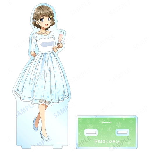 Tomoe Koga Illustration Mai Sakurajima Birthday Ver. Big Acrylic Stand Rascal Does Not Dream of a Birthday Girl in Animate [USED]