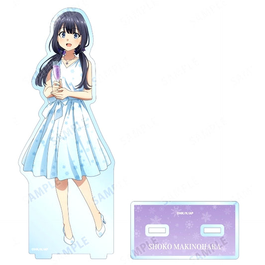 Shoko Makinohara Mai Sakurajima Birthday Ver. Illustration BIG Acrylic Stand Rascal Does Not Dream of a Birthday Girl in Animate [USED]