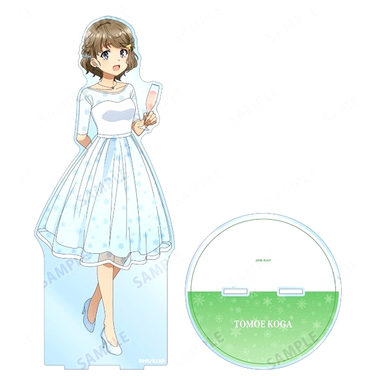 Tomoe Koga Illustration Mai Sakurajima Birthday Ver. Extra Large Acrylic Stand Rascal Does Not Dream of a Birthday Girl in Animate [USED]