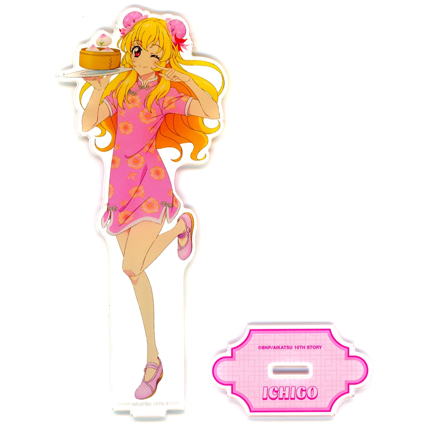 Ichigo Hoshimiya China Dress Ver. Aikatsu! 10th STORY STARWAY to the Future Animate Fair BIG Acrylic Stand [USED]