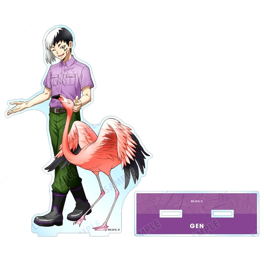 Gen Asagiri Illustration Zookeeper Ver. Dr. STONE x Tobu Zoo BIG Acrylic Stand [USED]