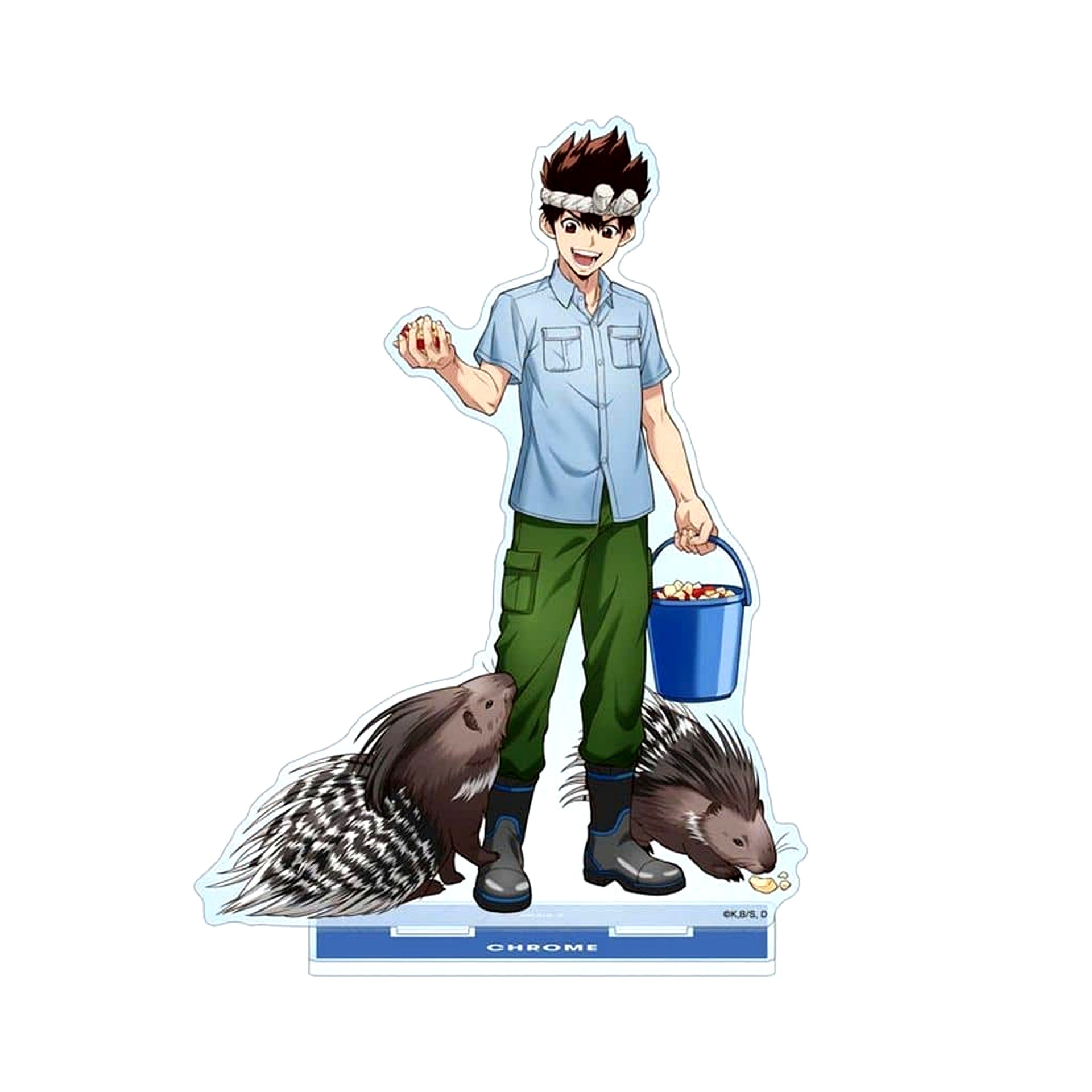 Chrome Dr.STONE x Tobu Zoo Newly Drawn Illustration Zookeeper Ver. BIG Acrylic Stand [USED]