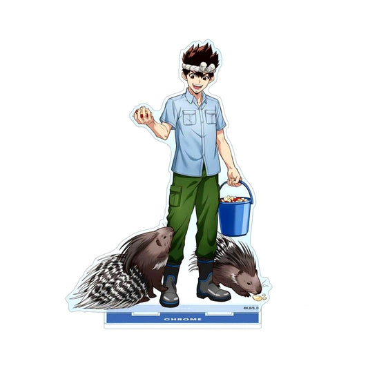 Chrome Dr.STONE x Tobu Zoo Newly Drawn Illustration Zookeeper Ver. BIG Acrylic Stand [USED]