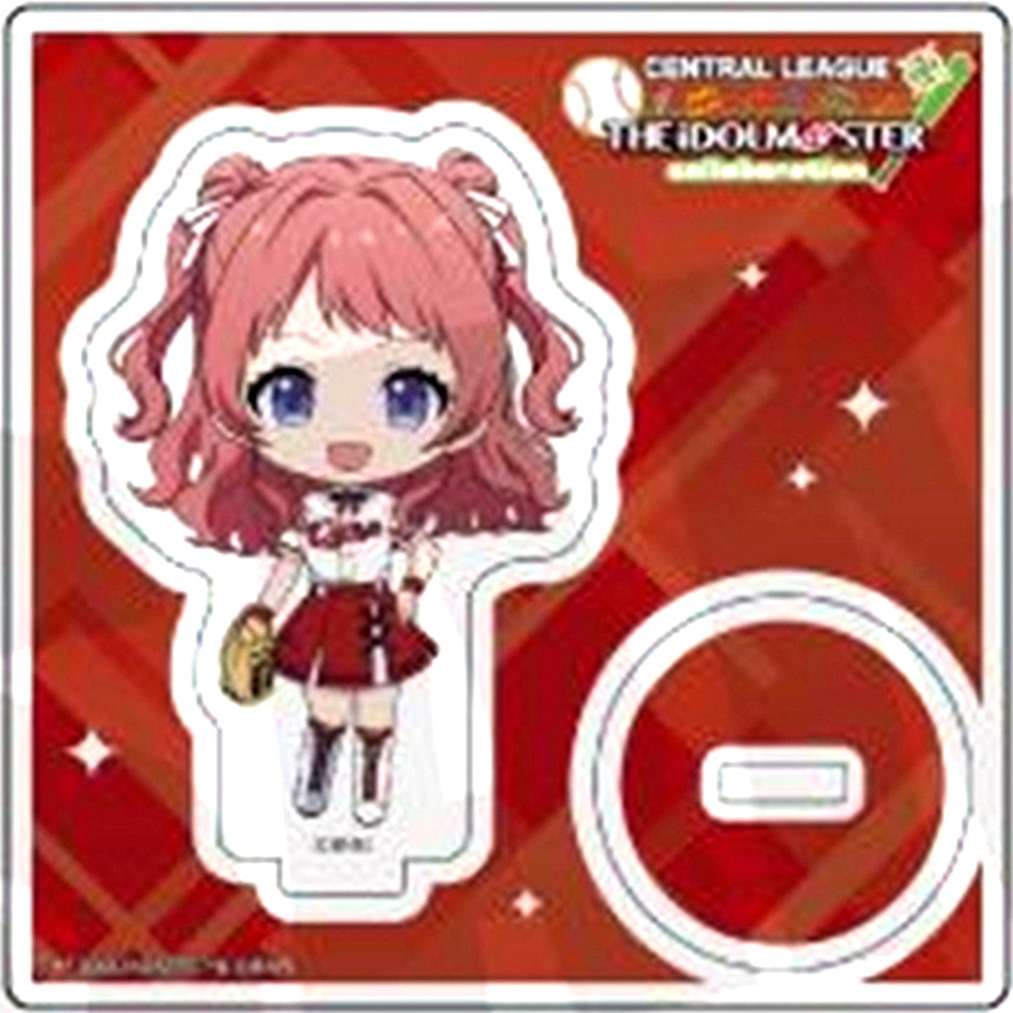 Saki Hanami Hiroshima Toyo Carp BOX F The Idolmaster Series x Central League 6 Baseball Clubs Mini Character Random Acrylic Mini Stand [USED]