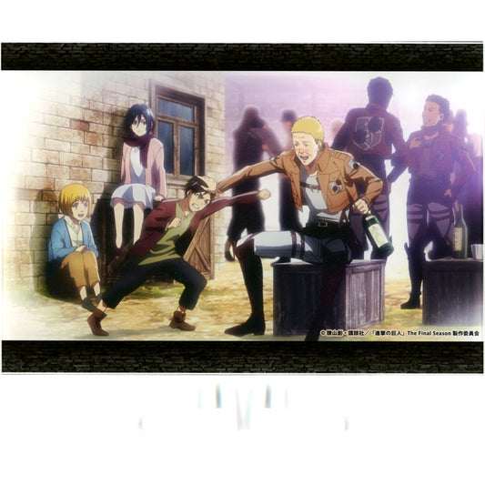 Hannes & Eren & Mikasa & Armin Attack on Titan G Scene Acrylic Art Board Vol.1 [USED]