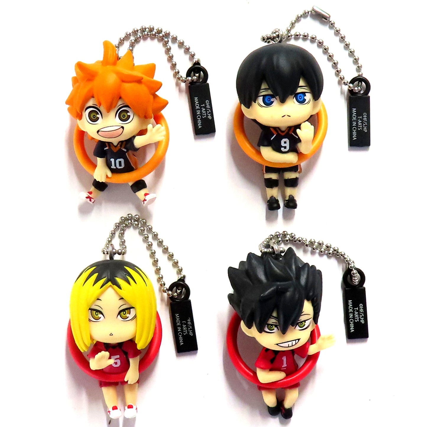 Set of 4 Haikyu!! Konnichiwa! Figure Mascot [USED]