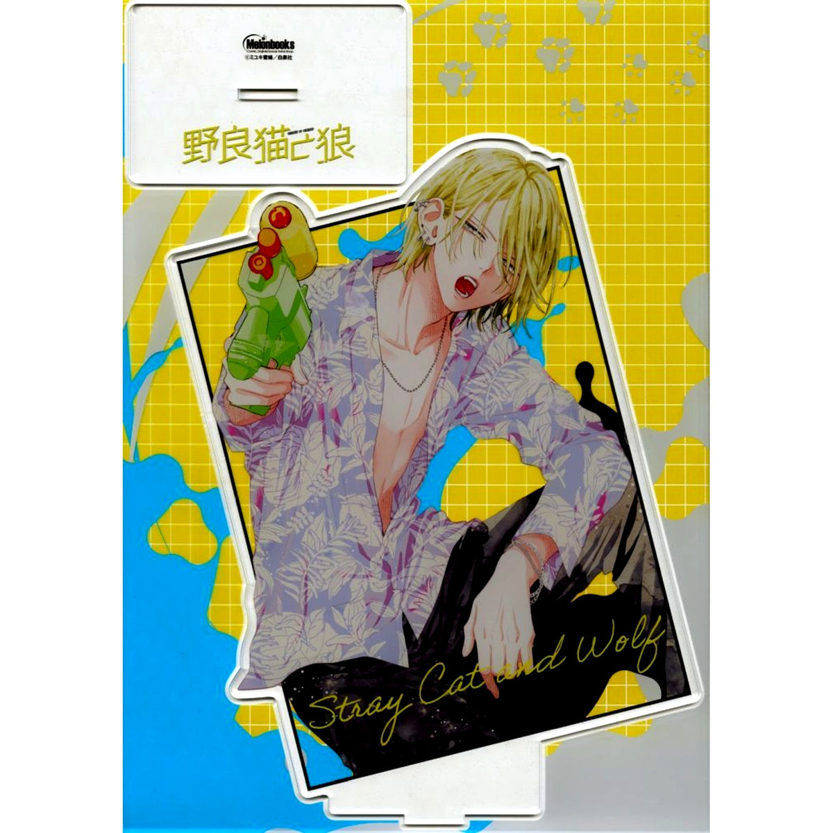 Ookami A3 Super Big Acrylic Stand Figure Stray Cat and Wolf 17th Melonbooks Manga Festival 2024 Summer Made-to-Order Limited [USED]