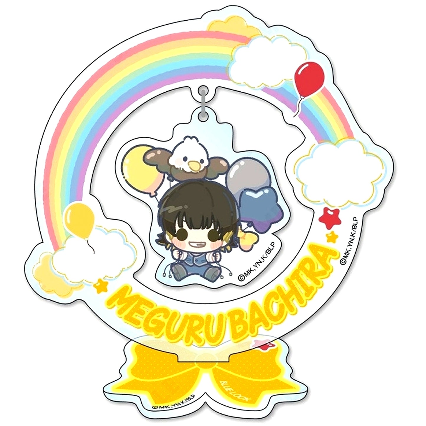 Meguru Bachira 2. Mini Character Ver. Acrylic Stand Napoleon Jacket x Hawk Part 2 Blue Lock [USED]