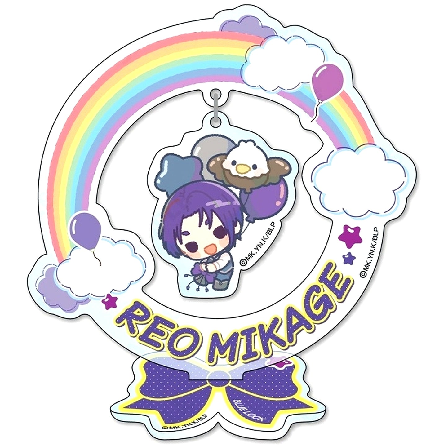 Reo Mikage 5. Mini Character Ver. Acrylic Stand Napoleon Jacket x Hawk Part 2 Blue Lock [USED]