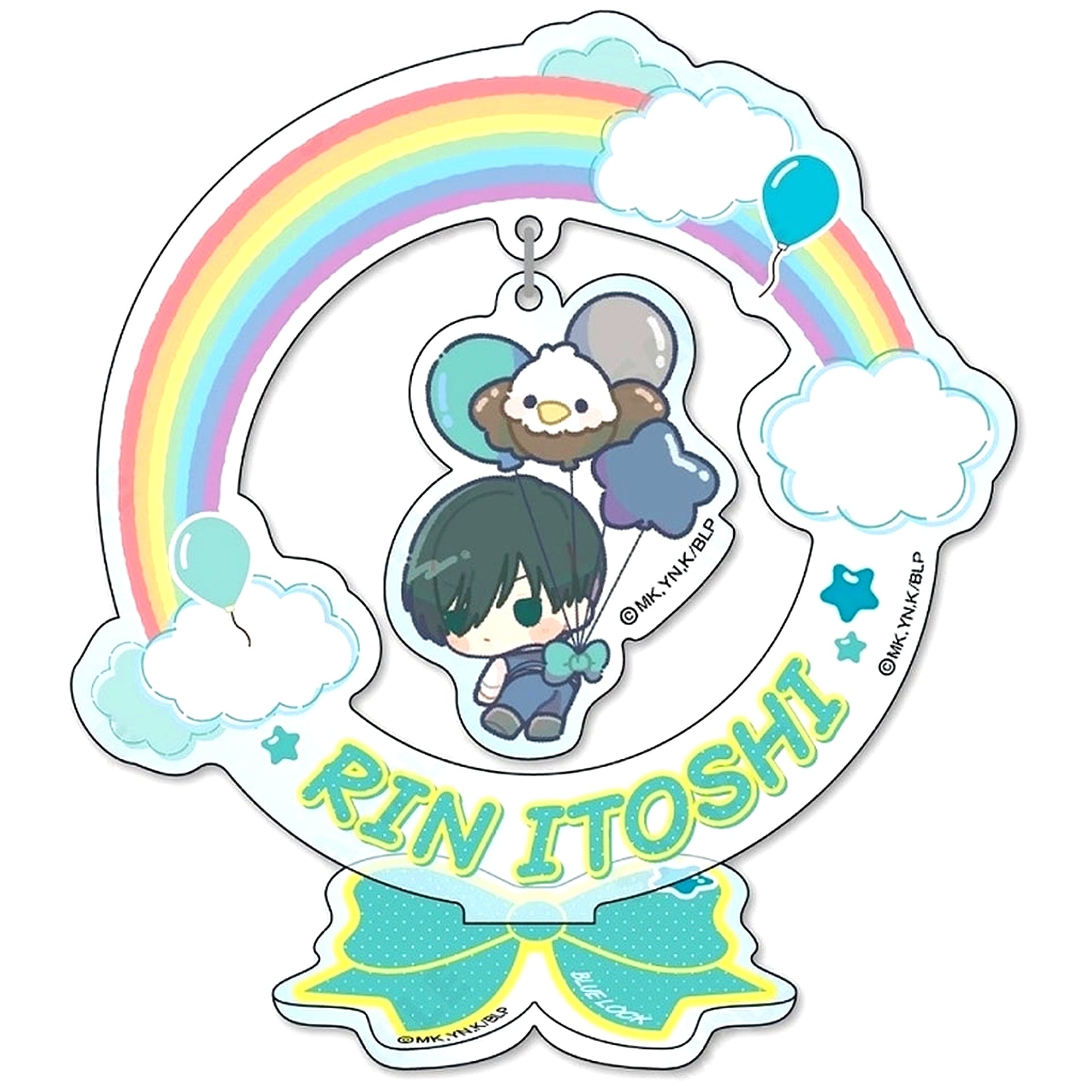 Rin Itoshi 6. Mini Character Ver. Acrylic Stand Napoleon Jacket x Hawk Part 2 Blue Lock [USED]