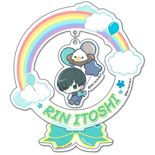 Rin Itoshi 6. Mini Character Ver. Acrylic Stand Napoleon Jacket x Hawk Part 2 Blue Lock [USED]