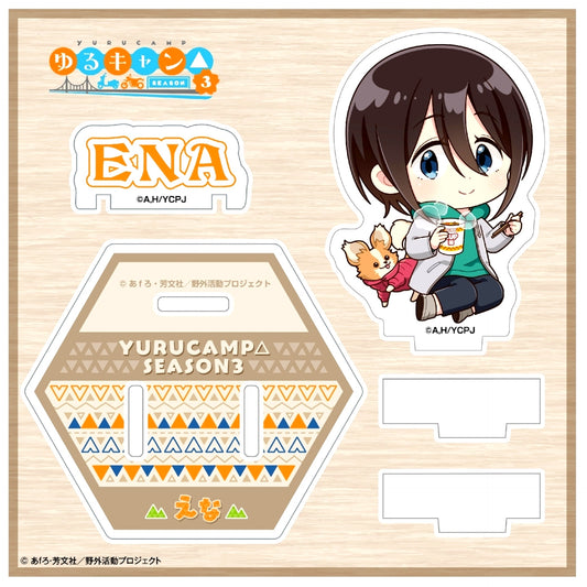 Ena Saito Cup Noodle Series Lid Stopper Acrylic Stand Yuru Camp SEASON 3 [USED]