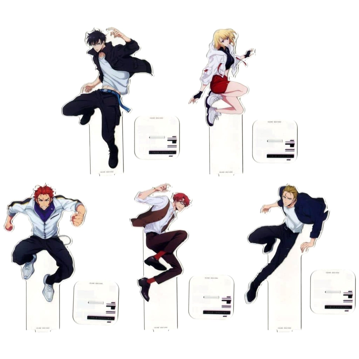 Solo Leveling Shun Mizushino & Others All 5 Types Set Sega Lucky Kuji Big Acrylic Stand Prize B [USED]